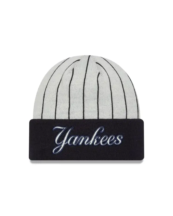 NY Yankees New Era  Retro Cuff Knit Beanie OSFM