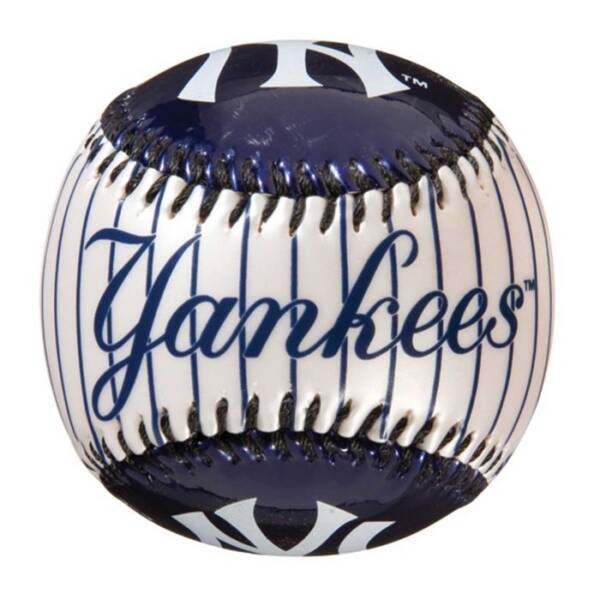 NY YANKEES  SOFT STRIKE BASEBALL METALLIC & PEARL