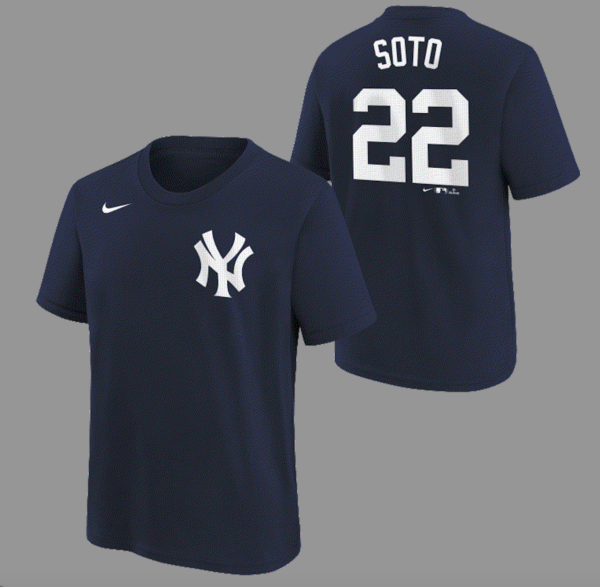 NY YANKEES SOTO JUAN # 22 YOUTH HOME N&N SS TEE S/S SPORTSWEAR TOPS