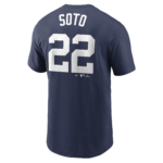 NY YANKEES SOTO #22 NIKE NAVY NAME & NUMBER MEN’S T-SHIRT - Image 2