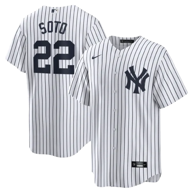 NY YANKEES NIKE SOTO # 22 WHITE HOME REPLICA JERSEY NAME & NUMBERS