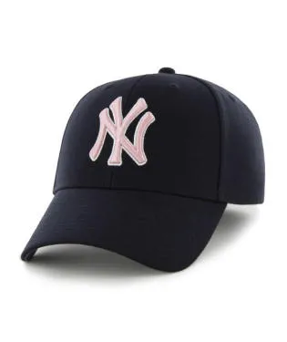 NEW YORK YANKEES NAVY 47 MVP WITH PINK NY LOGO