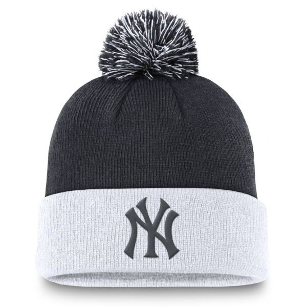 NY YANKEES NIKE PEAK STANDARD CUFF POM BEANIE