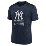 NY YANKEES Men's Nike Large Logo Velocity Tee - Image 2