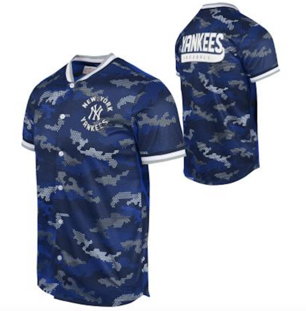 NEW YORK YANKEES YOUTH TECH BASE SS SUBLIMATED BB COL * Full-button front