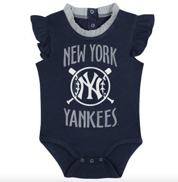 NEW YORK YANKEES BABY FAN 2PK CREEPER SET INFINT - Image 3