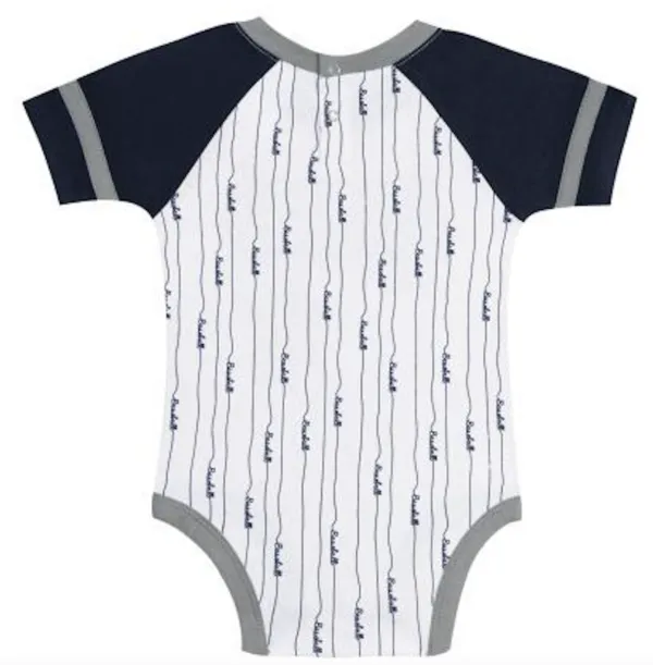 NY YANKEES  BASE HITTER CREEPER BIB BOOTIE NEWBORN - Image 4