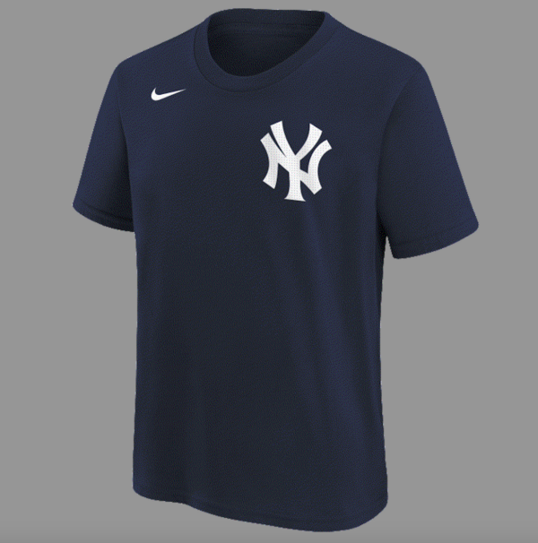 NEW YORK YANKEES JETER DEREK #2 HOME NAME & NUMBER TEE YOUTH - Image 2