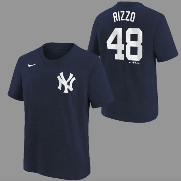 NEW YORK YANKEES RIZZO ANTHONY #48 HOME NAME & NUMBER TEE YOUTH