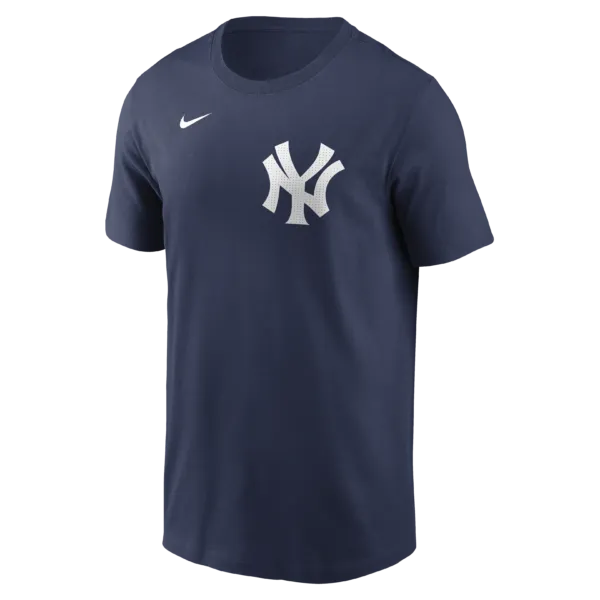 NY YANKEES NIKE Aaron Judge #99 Nike Navy Home Player Name & Number T-Shirt - Image 3