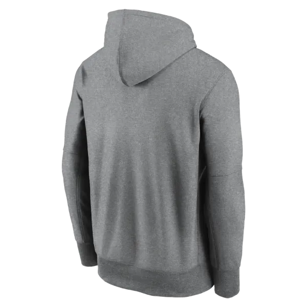 NY YANKEES Men's Nike Therma Fleece Hood GRAY - Image 4