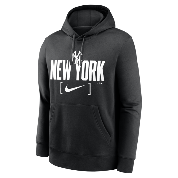 NY YANKEES Men's Nike Club Slack Fleece Hood - Image 3