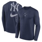 NY YANKEES Men's Nike Large Swoosh Back Legend Tee LONG SLEEVE