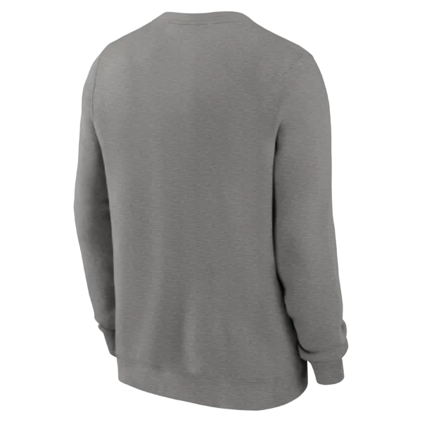 NY YANKEES Men's Nike Classic Twill Crewneck Fleece GRAY - Image 2