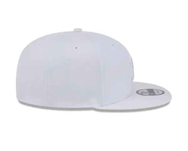 NY YANKEES NEW ERA 9FIFTY WHITE /WHITE  SNAPBACK/ GRAY BRIM - Image 2