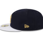 NY YANKEES NEW ERA 59FIFTY NAVY GOLD NY LOGO /GRAY UNDERVISSR - Image 5