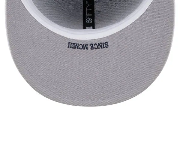 NY YANKEES NEW ERA 59FIFTY NAVY GOLD NY LOGO /GRAY UNDERVISSR - Image 3