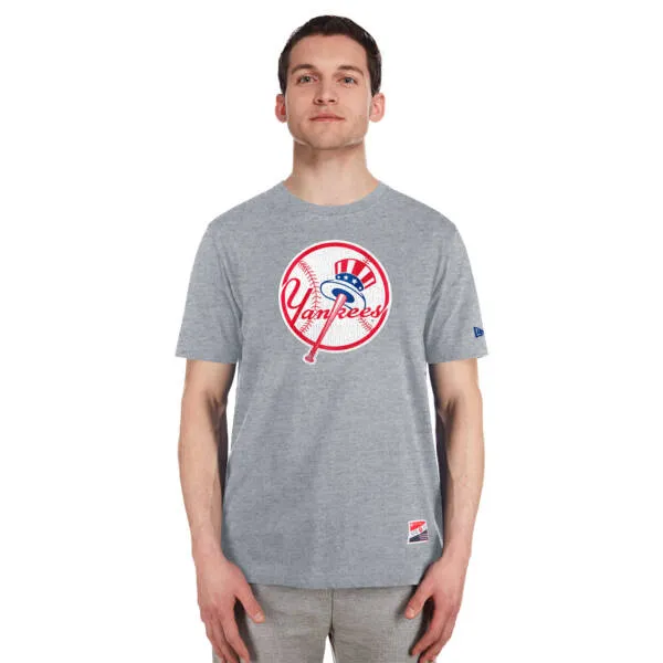 NY YANKEES NEW ERA TOP HAT GRAY T-SHIRT - Image 3