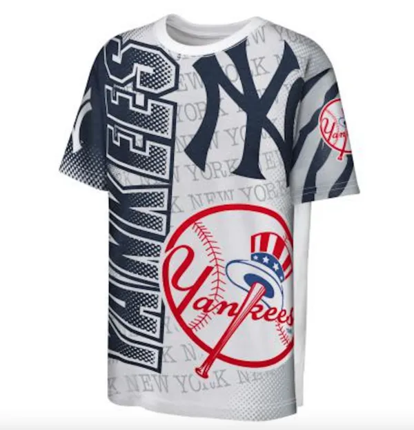 NEW YORK YANKEES YOUTH IMPACT HIT SS BOLD SUBLIMATED - Image 3