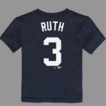 NEW YORK YANKEES B RUTH #3 HOME NAME & NUMBER TEE INFANT - Image 3