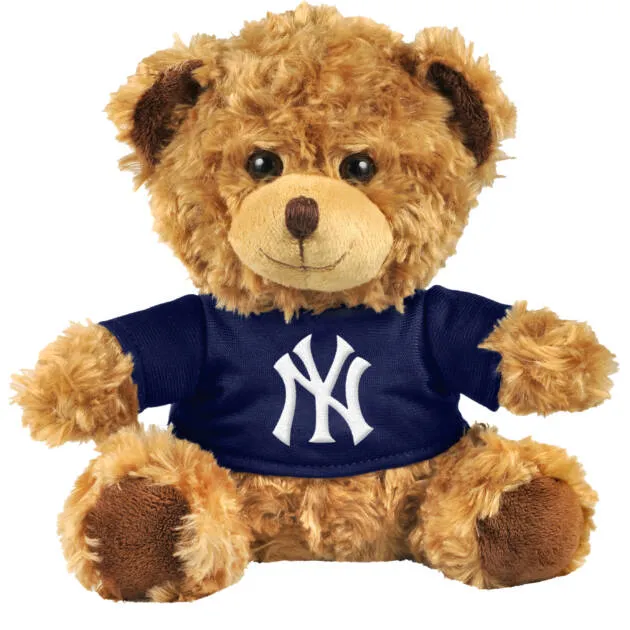 NY YANKEES FOCO  7.5 INCH SEATED SHIRT BEAR - BROWN - KIT