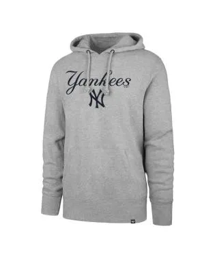 NEW YORK YANKEES SLATE GREY PREGAME HEADLINE HOOD MENS
