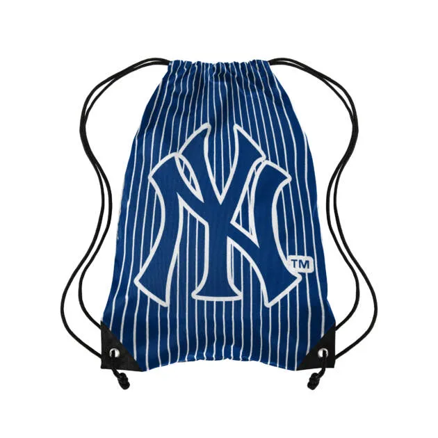NY  Yankees  NY  NAVY PINSTRIPE  FOCO Drawstring BACKPACK