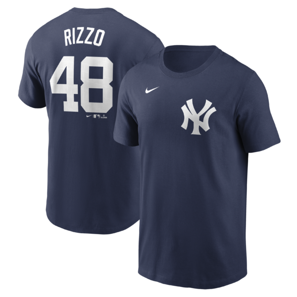 NY YANKEES NIKE A RIZZO # 48 Nike Navy Home Player Name & Number T-Shirt