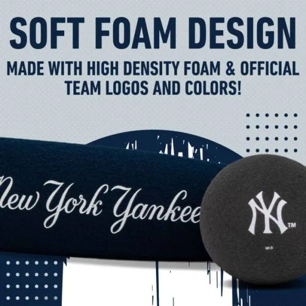 NY YANKEES TEAM JUMBO FOAM BAT & BALL SET 3 YEAR AND UP - Image 7