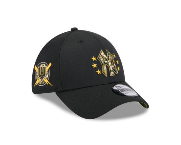 New York Yankees New Era 2024 Armed Forces Day 39THIRTY Flex Hat - Black