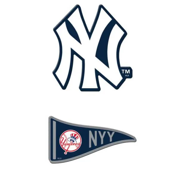 NEW YORK YANKEES PREMIUM ACRYLIC MAGNET 2-PACK CARDED