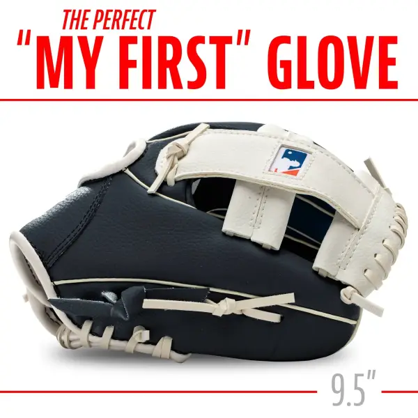 NY YANKEES TEAM GLOVE AND SOFT  BALL SET SIZE 9.5'' INCH - Image 3