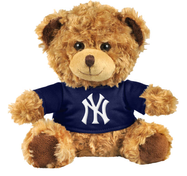 NEW YORK YANKEES 5 INCH SEATED SHIRT BEAR - BROWN