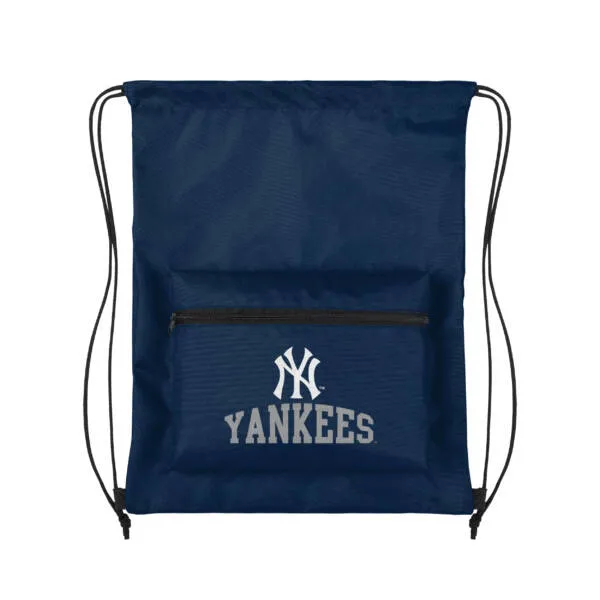 NEW YORK YANKEES POCKET DRAWSTRING BACKPACK NAVY - Image 3