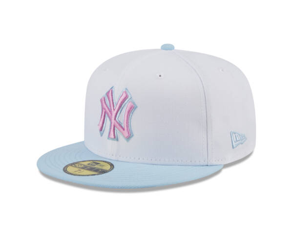 New York Yankees New Era Spring Color Basic Two-Tone 5950 Fitted Hat - Image 6