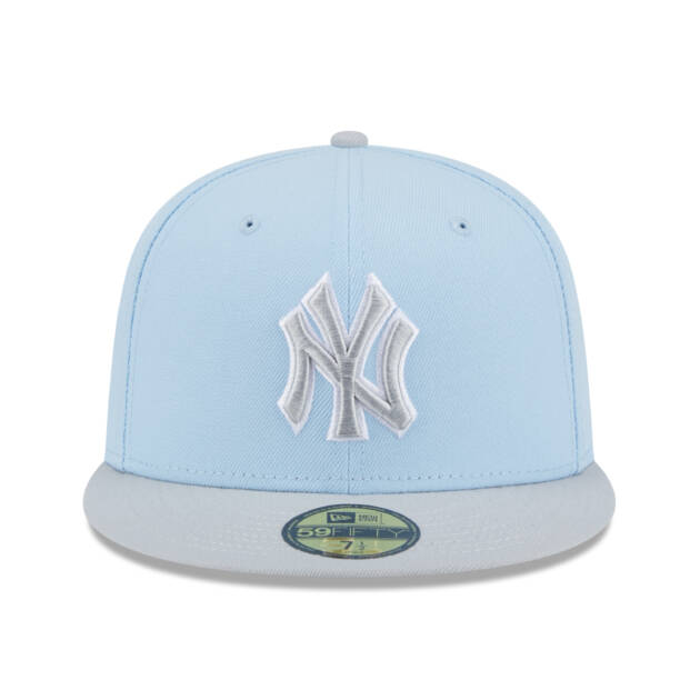 NEW YORK YANKEES 5950 TWO TONE FITTED LIGHT BLUE/GREY