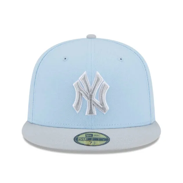 NEW YORK YANKEES 5950 TWO TONE FITTED LIGHT BLUE/GREY