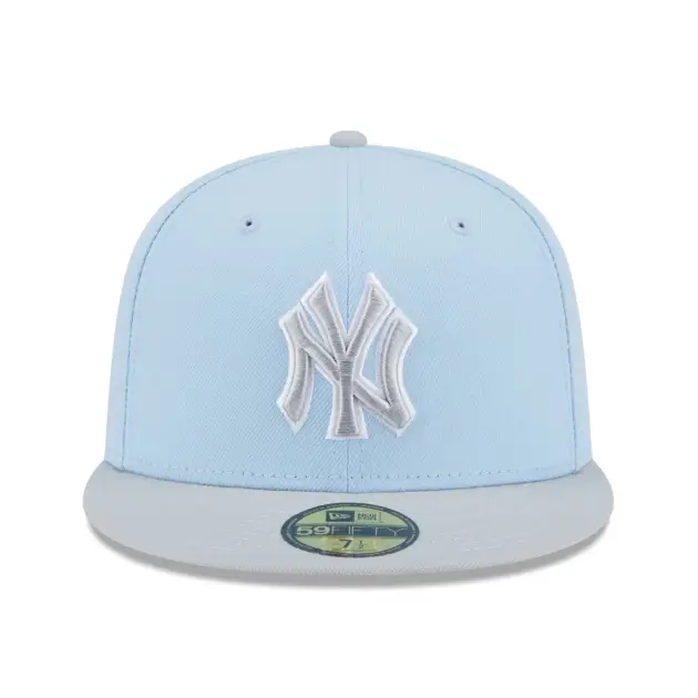 NEW YORK YANKEES 5950 TWO TONE FITTED LIGHT BLUE/GREY