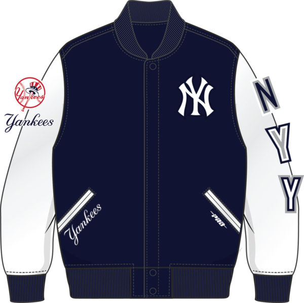 NEW YORK YANKEES CLASSIC BB WOOL VARSITY JACKET YOUTH