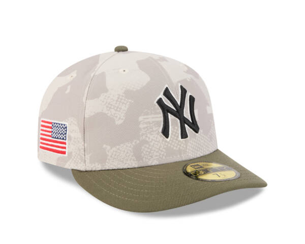 New York Yankees New Era Light Beige/Olive 2025 Armed Forces Day 59FIFTY Fitted Hat