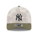 New York Yankees New Era 2025 Armed Forces Day 9FORTY M-Crown A-Frame Adjustable Hat - Light Beige/Olive - Image 3