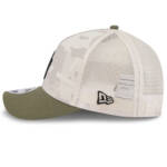 New York Yankees New Era 2025 Armed Forces Day 9FORTY M-Crown A-Frame Adjustable Hat - Light Beige/Olive - Image 4