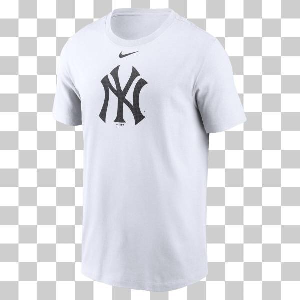 NEW YORK YANKEES FUSE LARGE LOGO WHITE T-SHIRT
