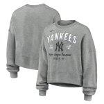 NY  YANKEES WOMENS NIKE THROWBACK CREWNECK GRAY