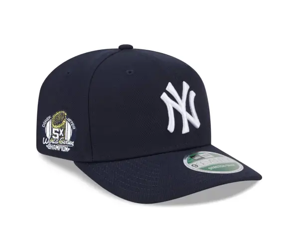 NY  YANKEES NEW ERA 9SEVENTY MVP  NAVY PLAYER REPLICA  ADJUSTABLE HAT STRETCH-SNAP WITH D JETER 5X WORLD SERIES CHAMPION PATCH