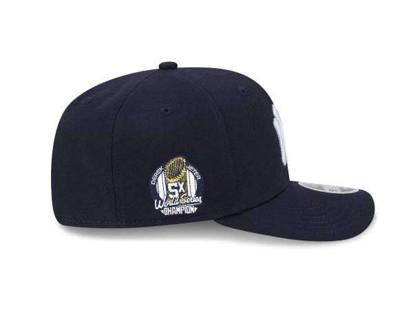 NY  YANKEES NEW ERA 9SEVENTY MVP  NAVY PLAYER REPLICA  ADJUSTABLE HAT STRETCH-SNAP WITH D JETER 5X WORLD SERIES CHAMPION PATCH - Image 3