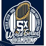NY  YANKEES MVP NEW ERA 9FORTY MVP  NAVY PLAYER REPLICA M-CROWN ADJUSTABLE HAT  WITH D JETER 5X WORLD SERIES CHAMPION PATCH - Image 5