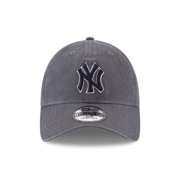 NY YANKEES NEW ERA CLASSIC 9TWENTY DARK GRAY  ADJUSTABLE HAT CAP ONE SIZE FITS ALL