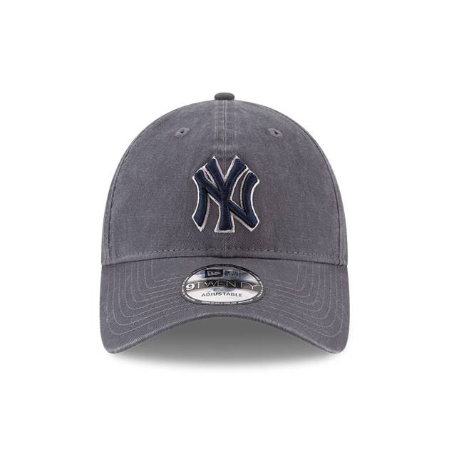 NY YANKEES NEW ERA CLASSIC 9TWENTY DARK GRAY  ADJUSTABLE HAT CAP ONE SIZE FITS ALL