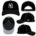 NY  YANKEES MVP NEW ERA 9FORTY YOUTH  ADJUSTABLE HAT M-CROWN    NAVY PLAYER REPLICA     - Image 2